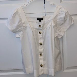 J. Crew Button Down Peasant Top
